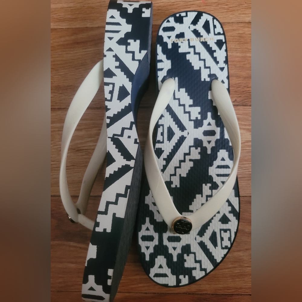 Tory Wedge Flip Flops